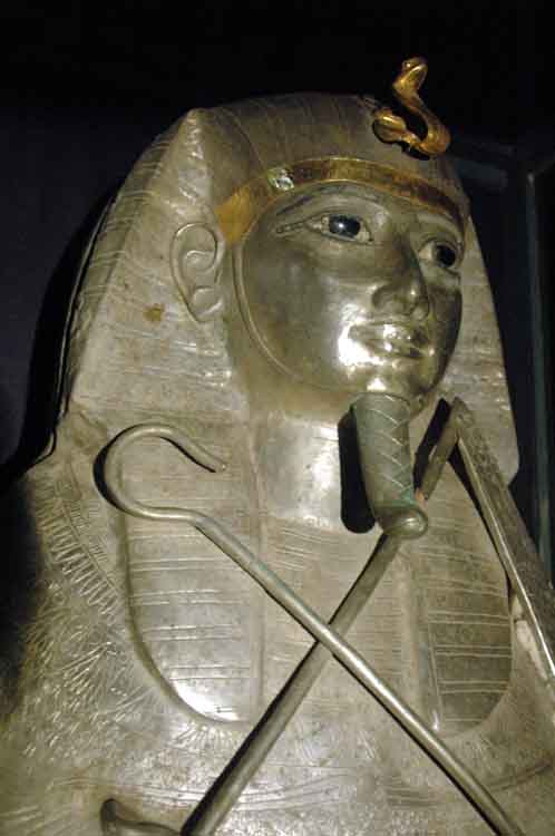 Dynasty 21 Psusennes I silver coffin