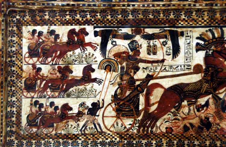 tutankhamun, painted box 7