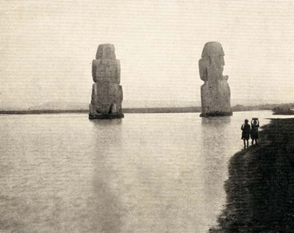 Colossi of Menmon, 1924