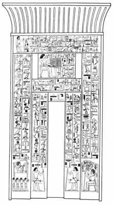 The Tomb of Ptah-Hotep & Akhti-Hotep مقبره بتاح حتب بسقاره False-door,-south-small