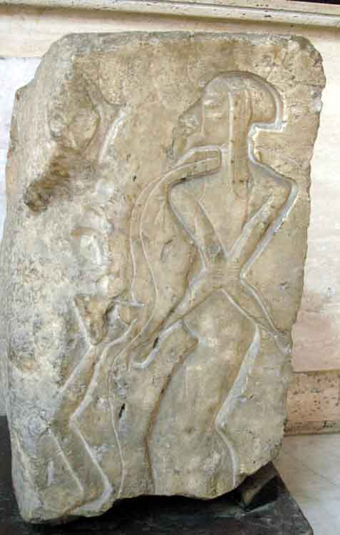 limestone block with captive