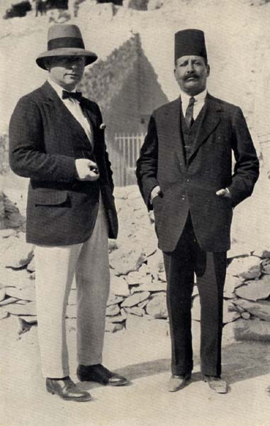 Arthur Weigall outside KV62, 1924