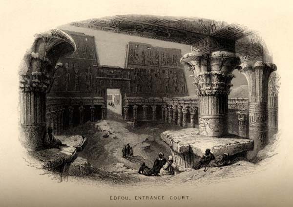 edfu, The Nile Boat, 1845