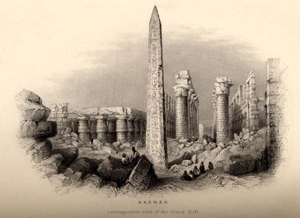 karnak, The Nile Boat, 1845